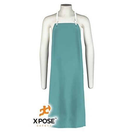 XPOSE SAFETY Green Heavy Duty Vinyl Waterproof Apron AG-100